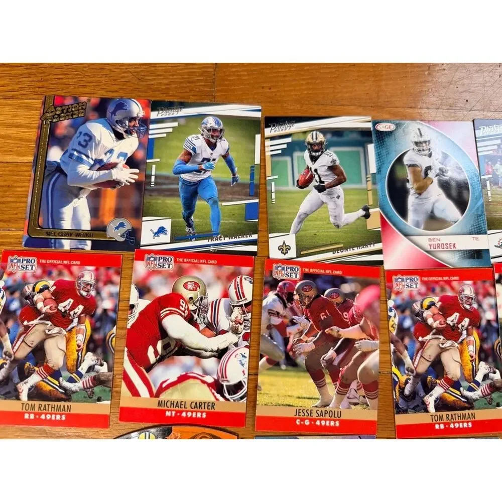 120+ NFL Football Card Lot 1990s–2000s Stars Rookies Inserts Jerry Rice Randy Mo